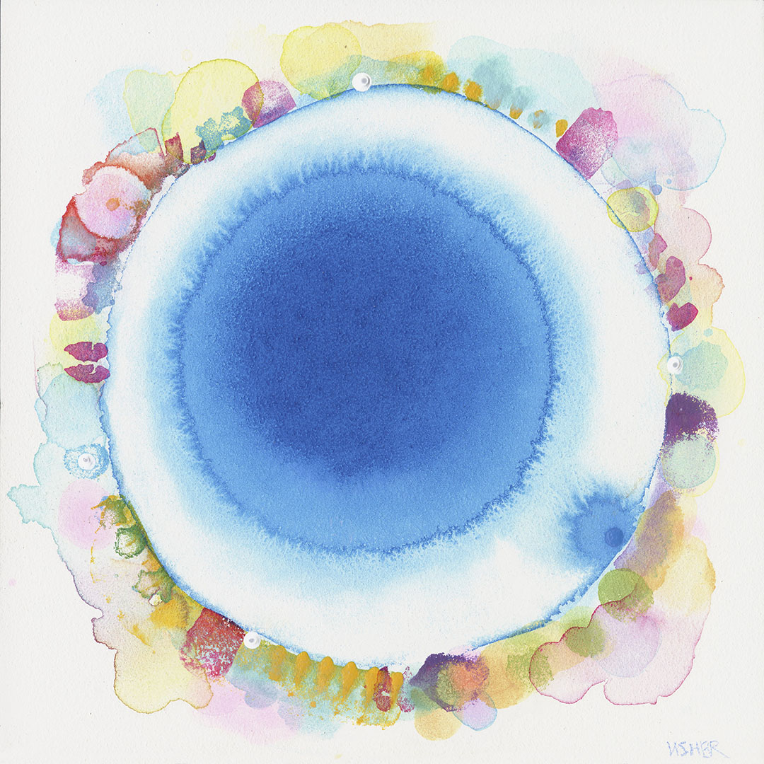Small Life Wreath Blue